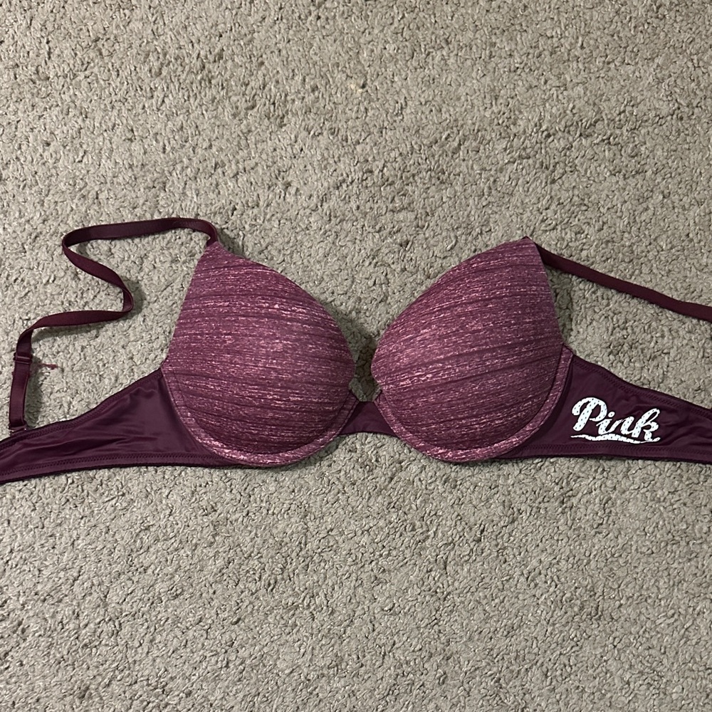 PINK Victoria's Secret Bra - Maroon/Pink